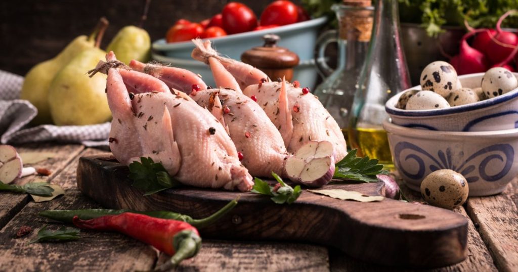 Wachtelfleisch Spezialität vom Wachtelhof Odenwald