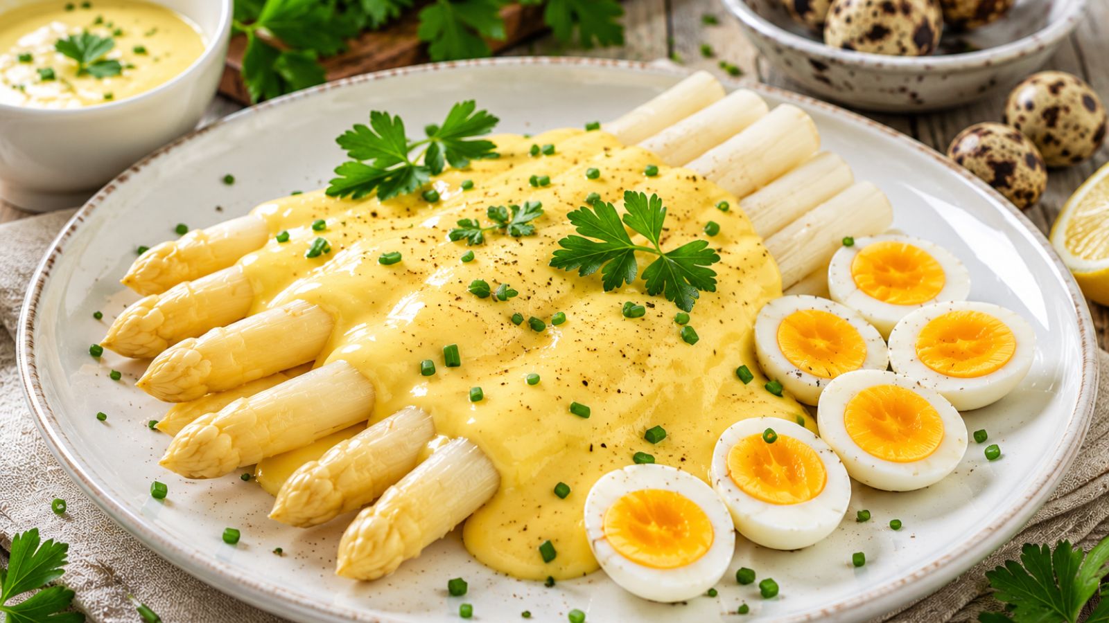 Sauce Hollandaise mit Wachteleiern