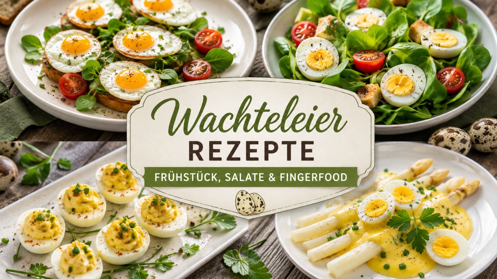 Wachteleier Rezepte für Frühstück, Salate und Fingerfood